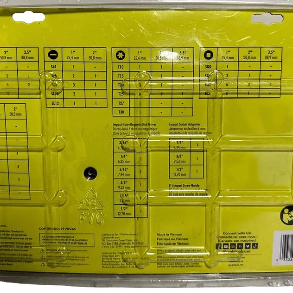 RYOBI Impact Driving Set 95-Piece A969501 New - Picture 5 of 7